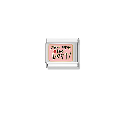 You are the Best – silver Italian charm by Italycharm
