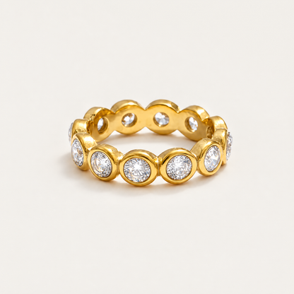 Halo Bezel Eternity Ring