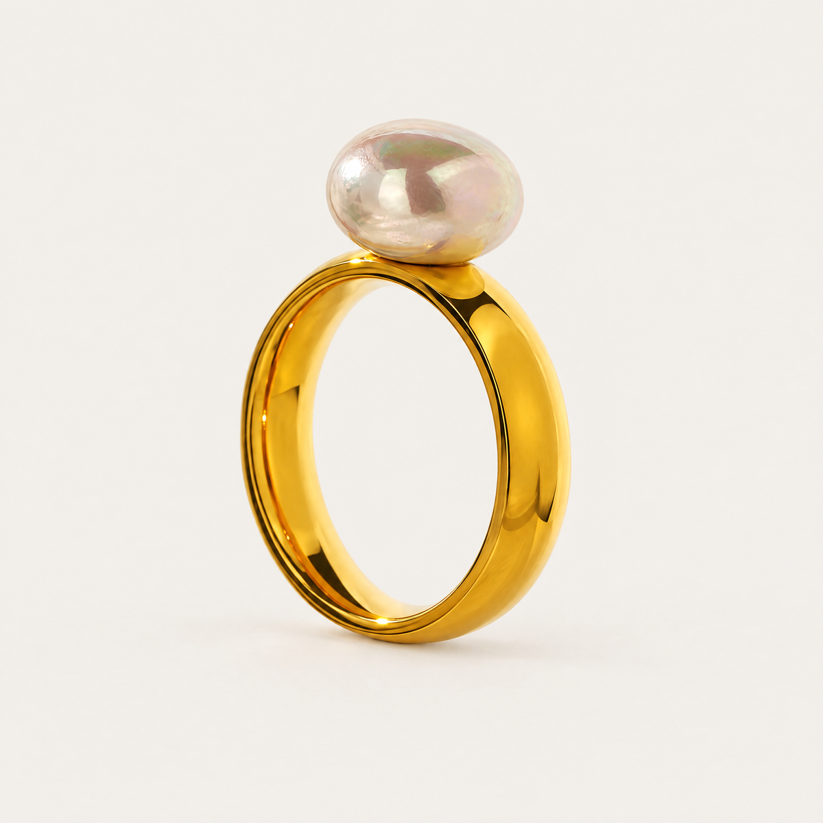 Lustre Pearl Dome Ring