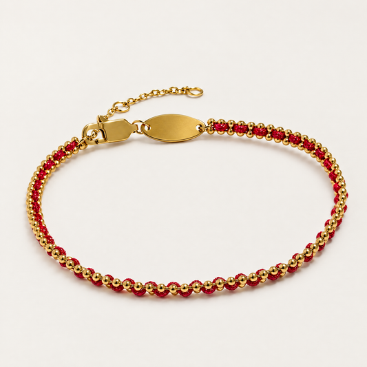 Lucky Red Cord Chain Bracelet