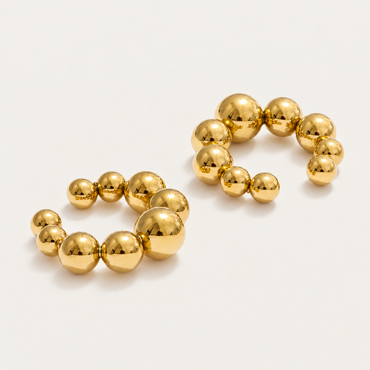 Bubble Beaded Ear Cuff