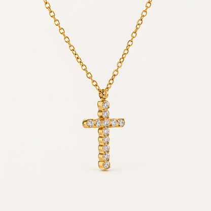 Heirloom Pavé Cross Pendant Necklace