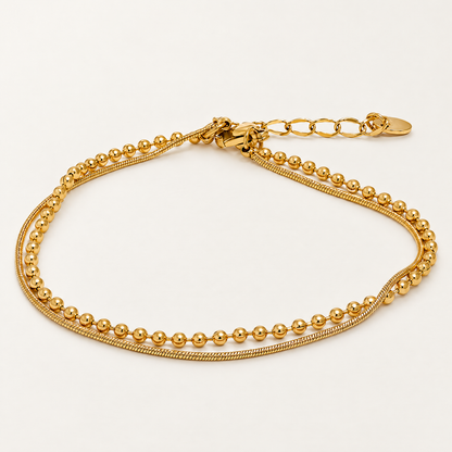 Coastal Double Layer Chain Bracelet