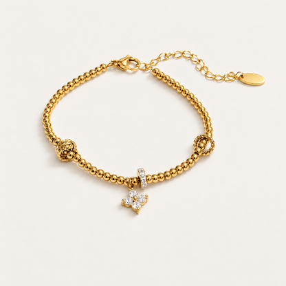 Wildflower Beaded Charm Bracelet