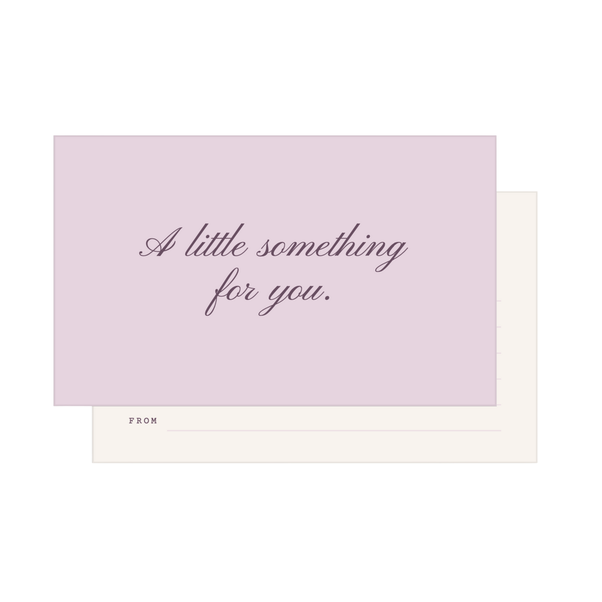 A Little Something - Gift Note Card