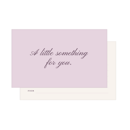 A Little Something - Gift Note Card